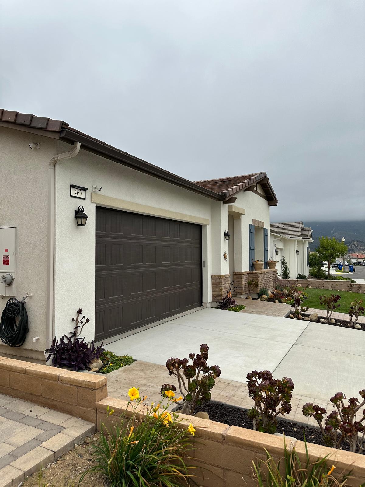 Finished garage door installation in Long Beach